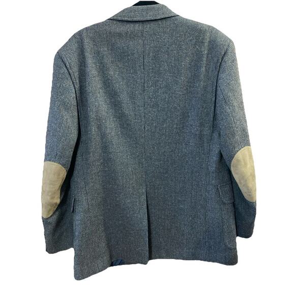 Pendleton Men's Virgin Wool Tweed Blazer Sz 42 Elbow Patches Sport Coat Gray - Picture 5 of 9